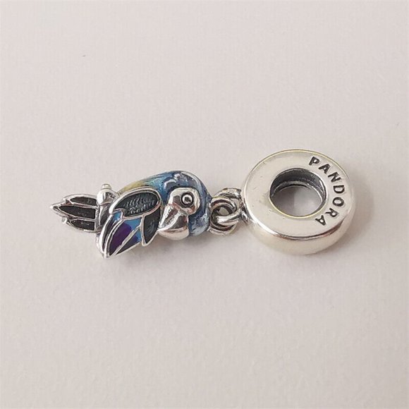 Pandora Jungle Paradise Parrot Dangle Charm - Picture 3 of 5